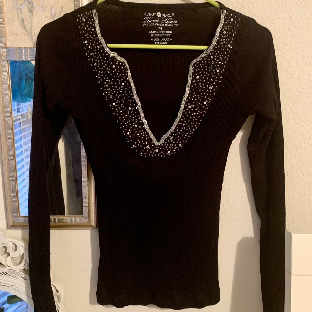 Cute Beaded Low Cut top
